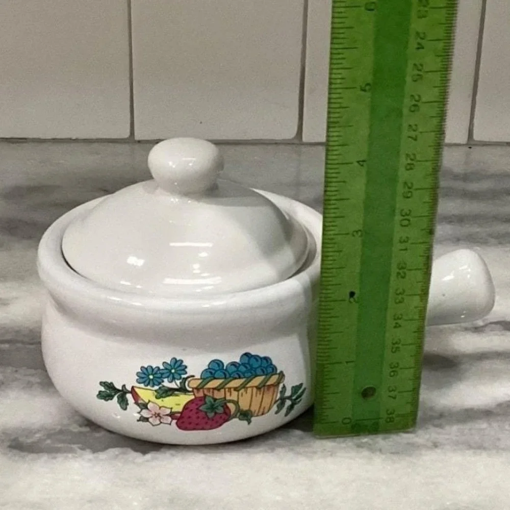 Home Concepts Provincial Soup Bowls, Set of 2, Vtg Lidded Individual Casseroles‎